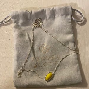 Yellow stone Kendra Scott necklace